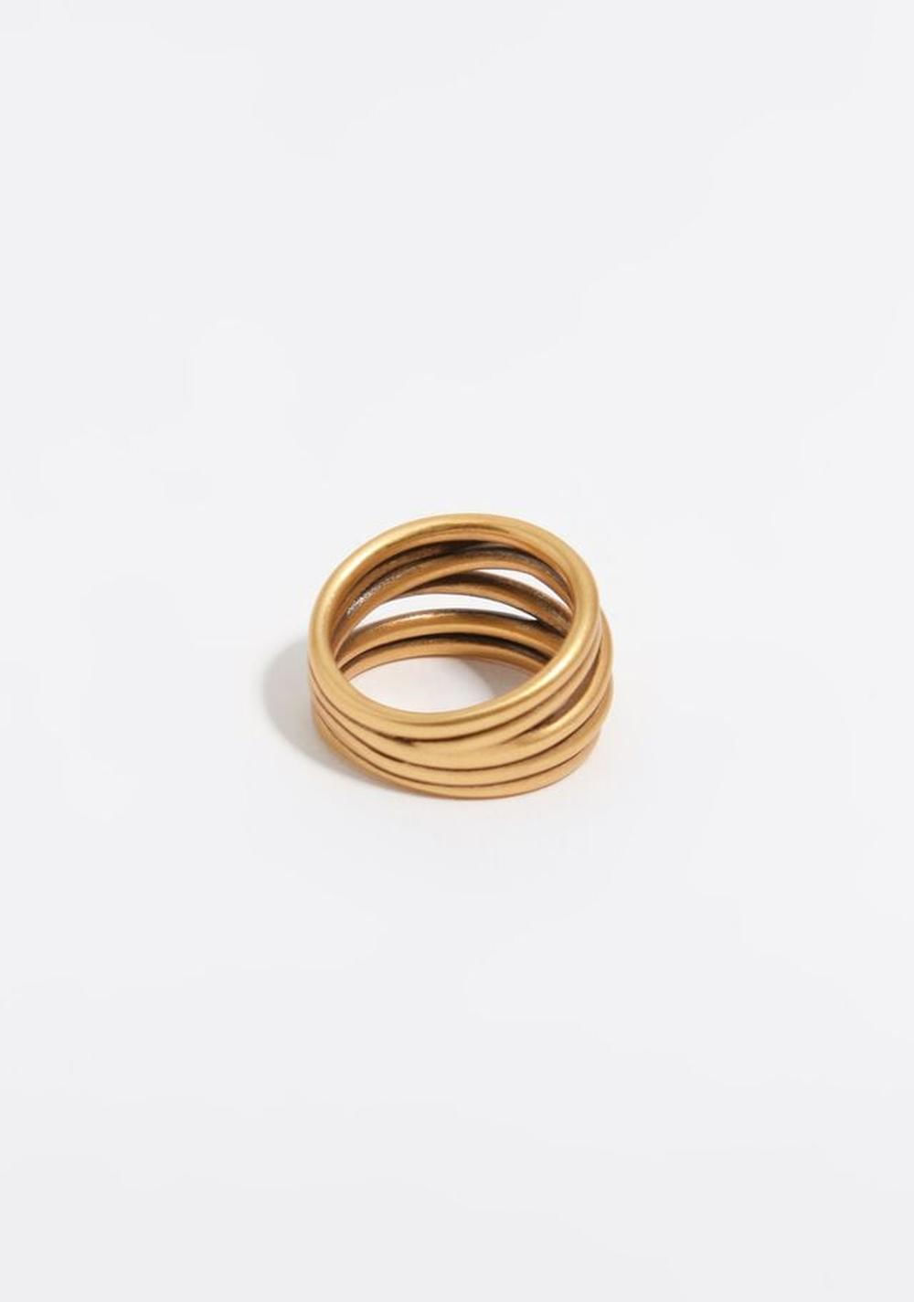Anillo Bandas Cruzadas Mate Bimba y Lola