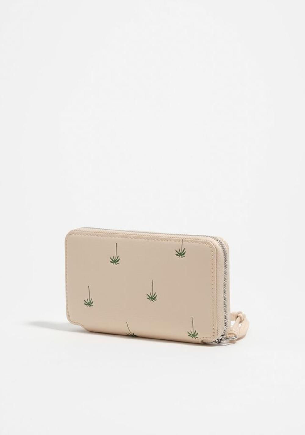 Billetera Horizontal Mediana Efecto Piel Palms Bimba y Lola