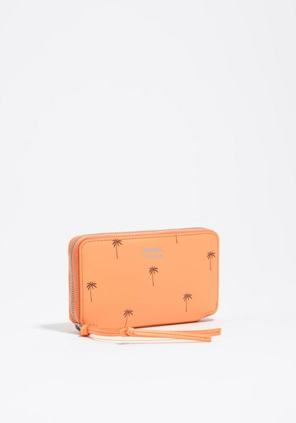 Billetera Horizontal Mediana Efecto Piel Palms Bimba y Lola
