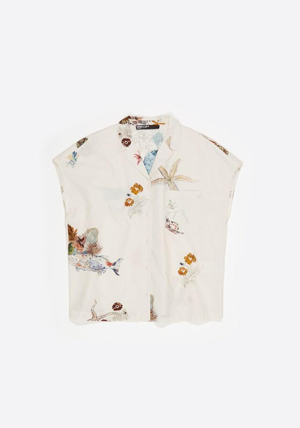 Camisa Capa Algodón Seabed Roto Bimba y Lola