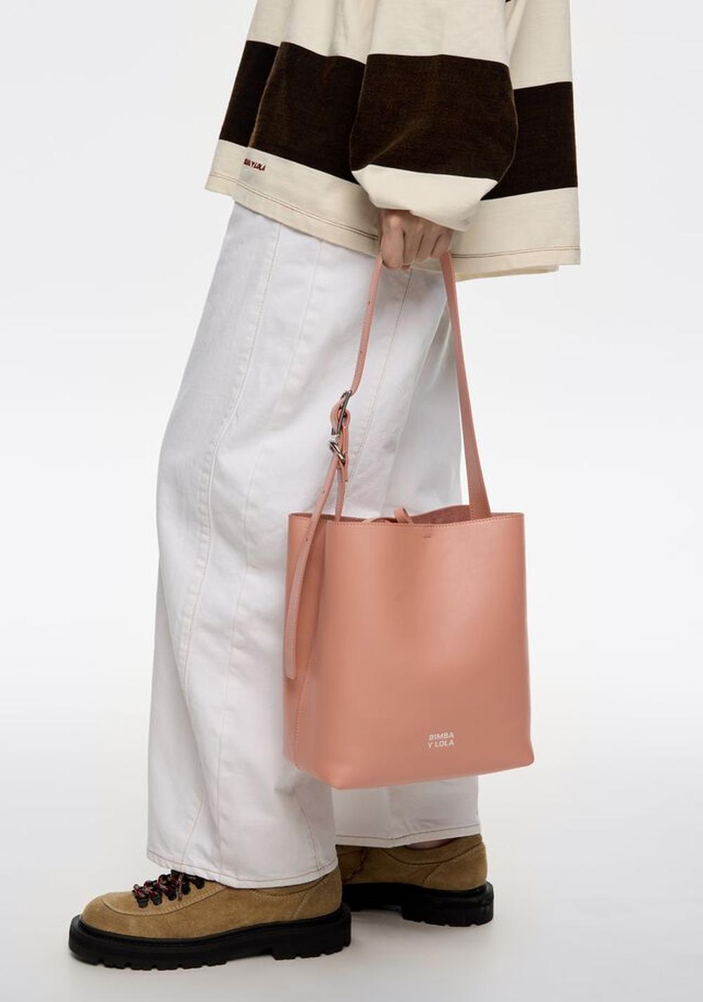 Cartera Carlino Mediana Efecto Piel Bimba y Lola