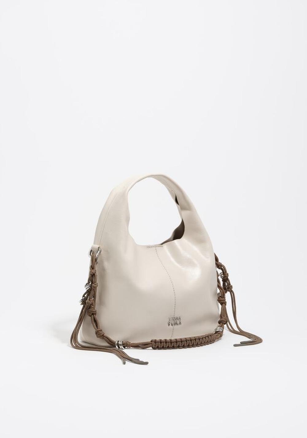 Cartera Paper Pequeño Efecto Piel Asa Trenzada Bimba y Lola