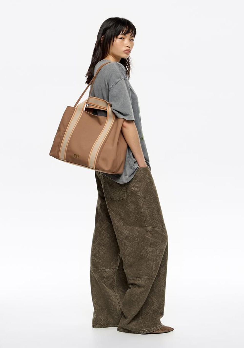 Cartera Shopper Chihuahua Grande Gabardina Bimba y Lola