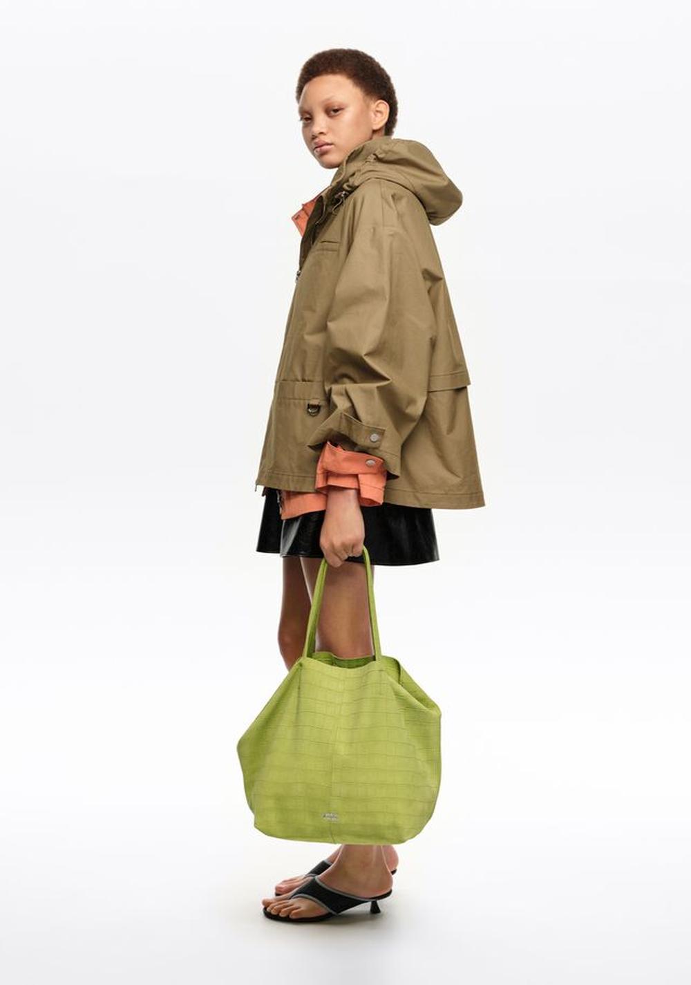 Cartera Shopper Grande Serraje Grabado Cocodrilo Bimba y Lola