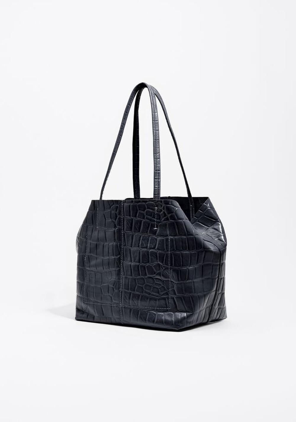 Cartera Shopper Mediano Efecto Piel Grabado Cocodrilo Bimba y Lola