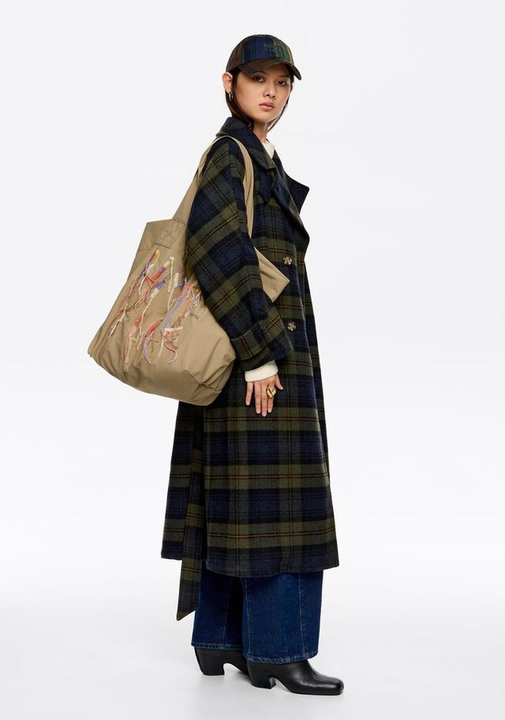 Cartera Shopper Nylon Natural Bimba y Lola
