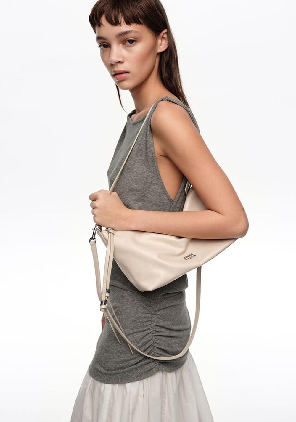 Cartera Trapecio Mediano Efecto Piel Bimba y Lola
