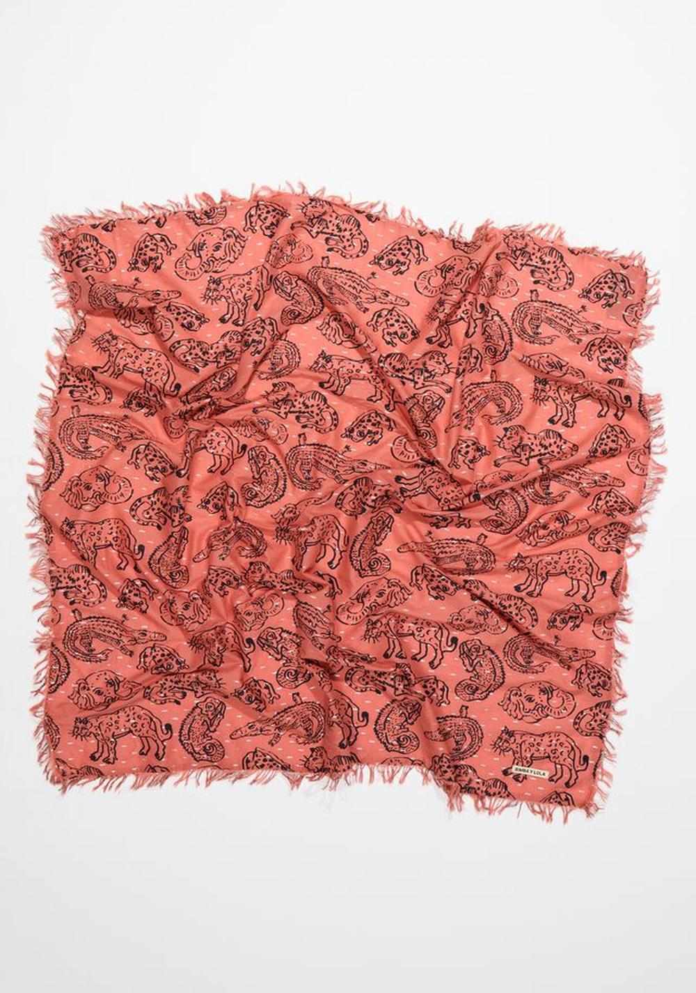 Chal Algodón-lurex Jungle Print Bimba y Lola