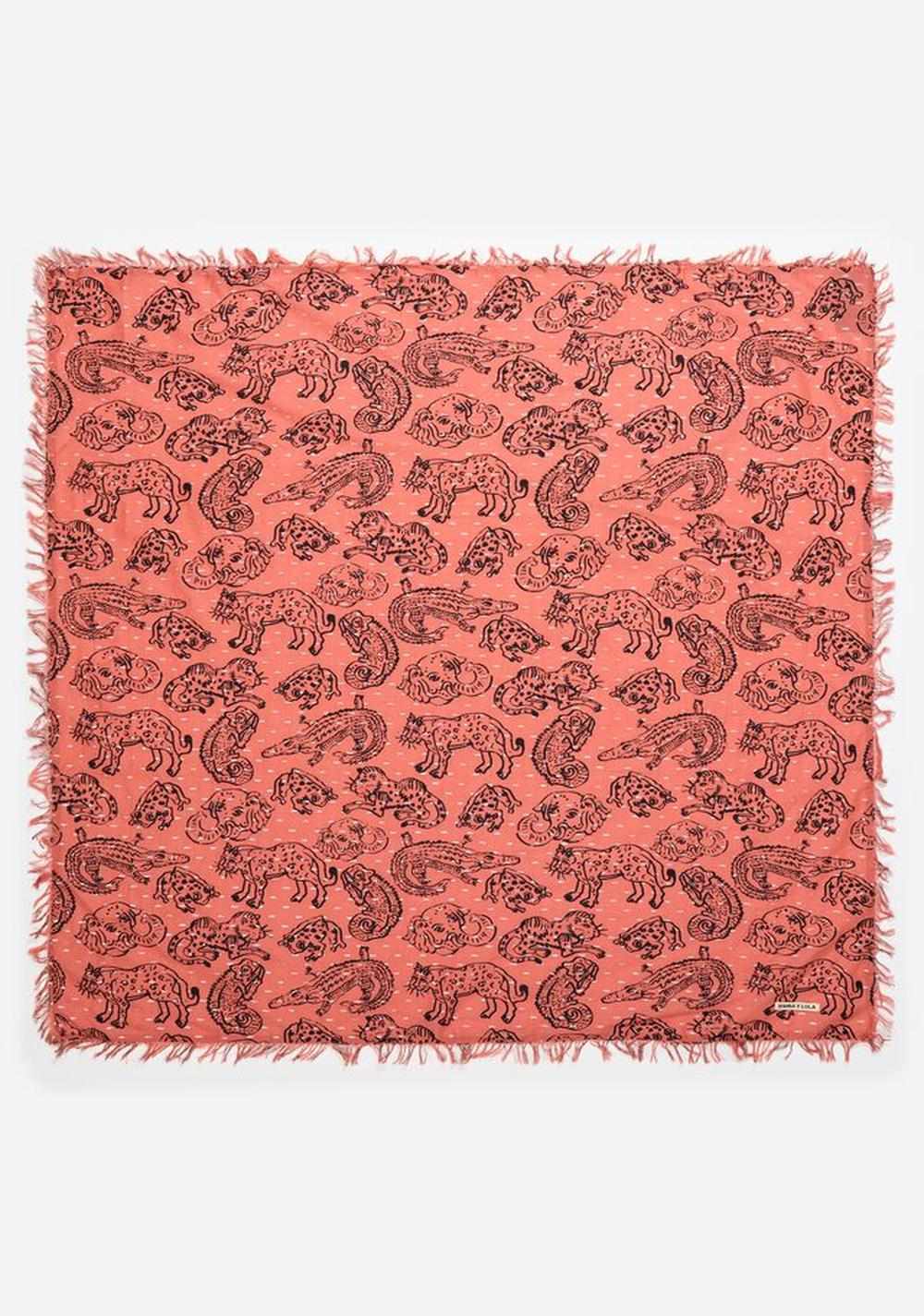 Chal Algodón-lurex Jungle Print Bimba y Lola
