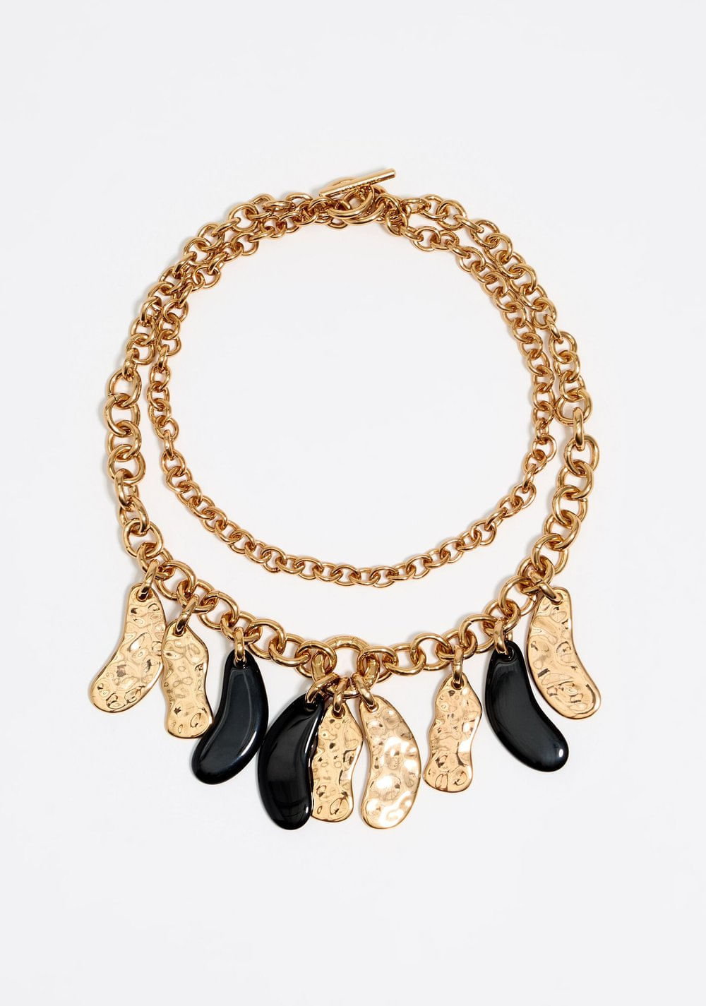 Collar Cadena y Pétalos Textura Bimba y Lola