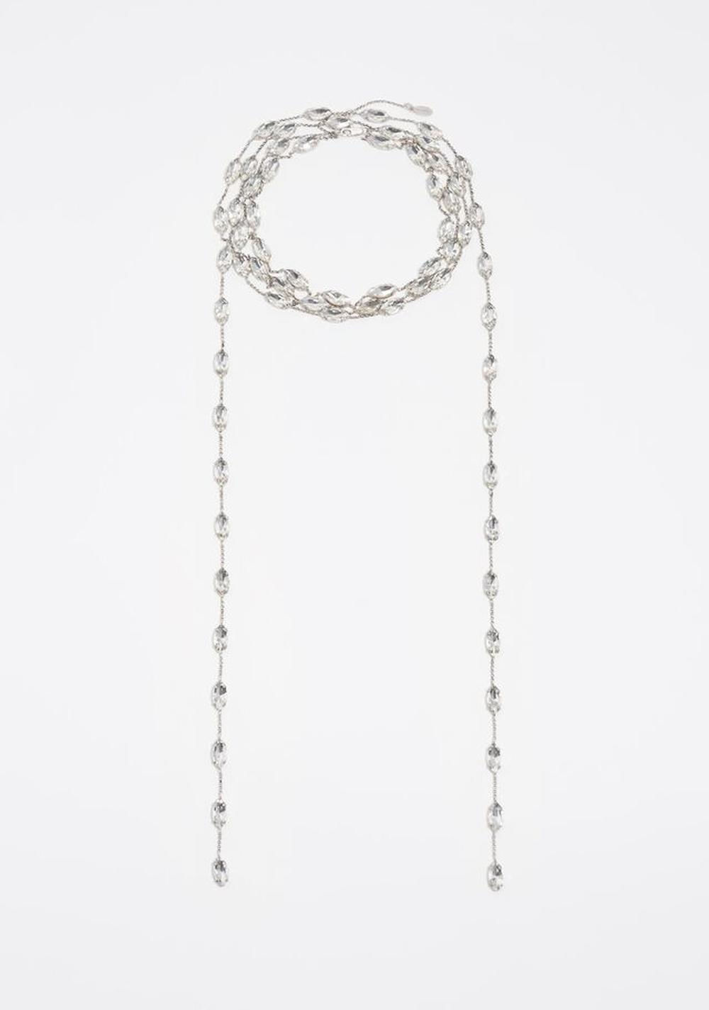 Collar Cristales y Cadena Envejecido Bimba y Lola