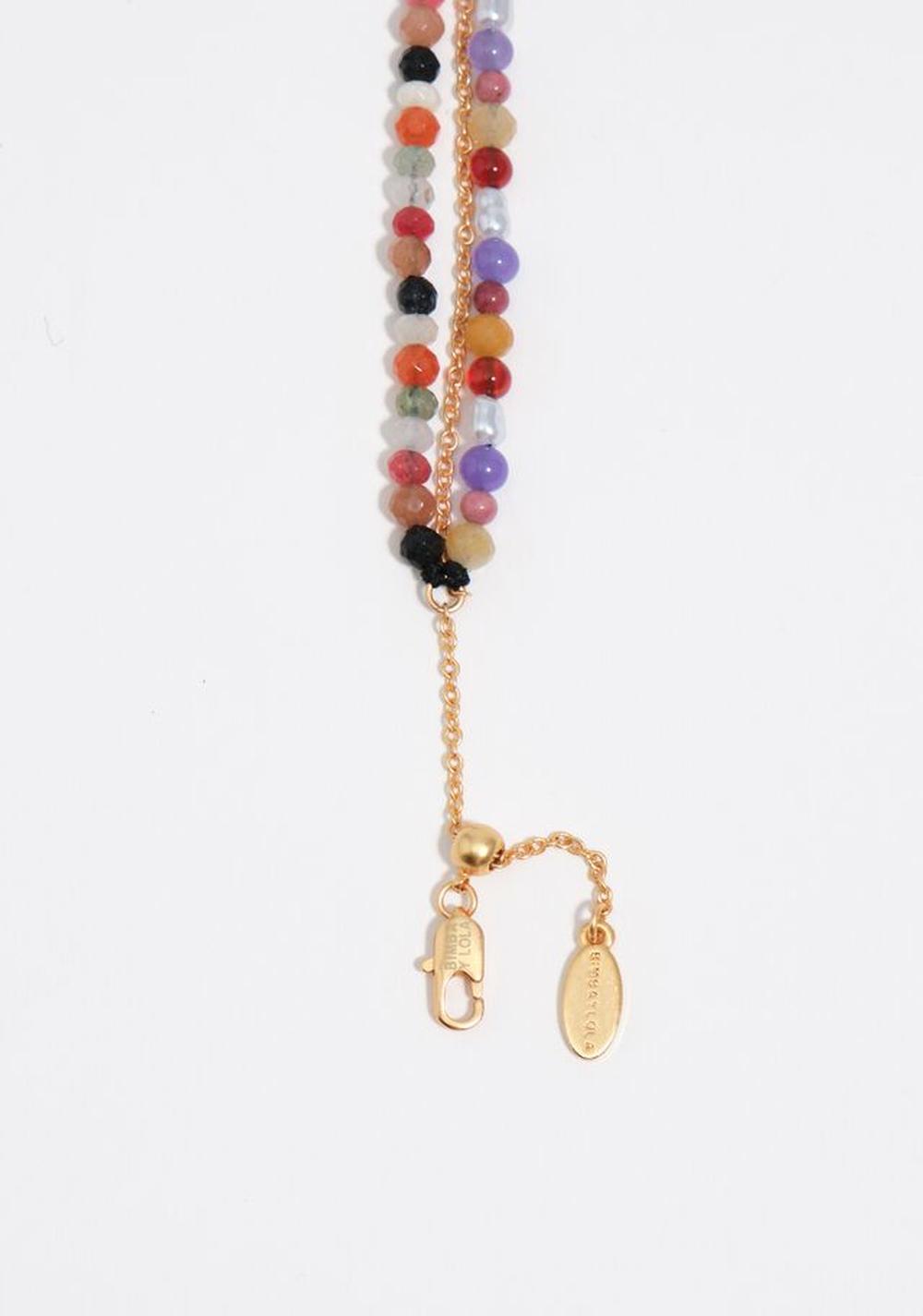 Collar Doble Luna y Sol Piedras Bimba y Lola