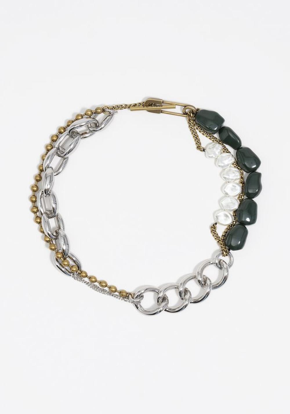 Collar Multicadenas Bicolor y Perlas Bimba y Lola