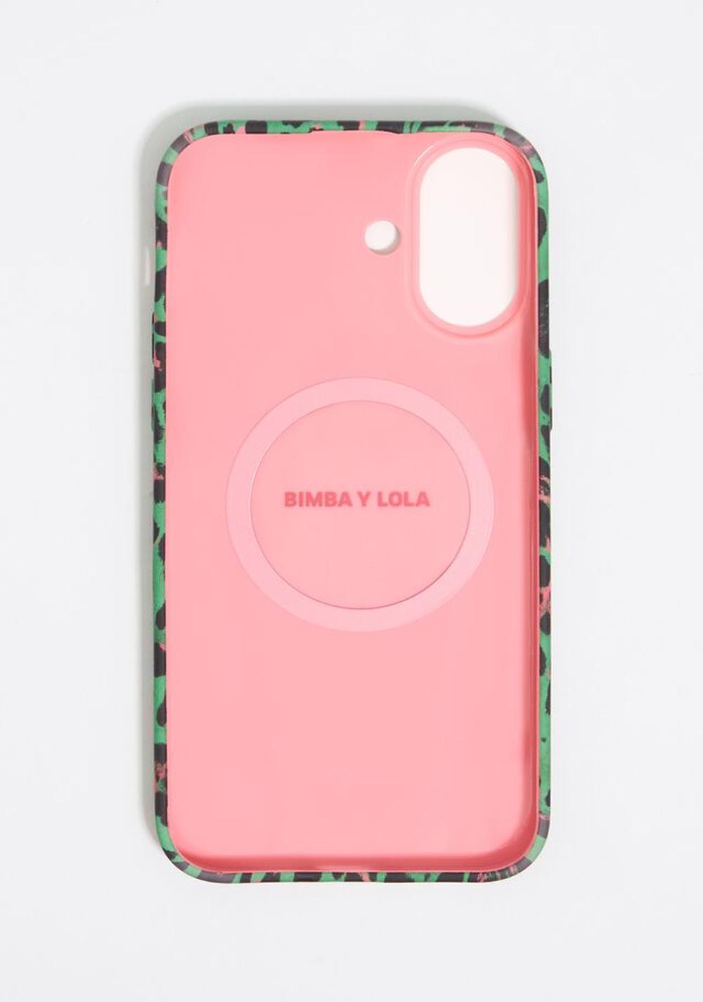 Funda Iphone 16 Leopardo Corazón Bimba y Lola