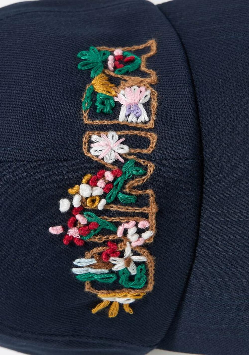 Gorra Algodón Flores Bordado Bimba y Lola