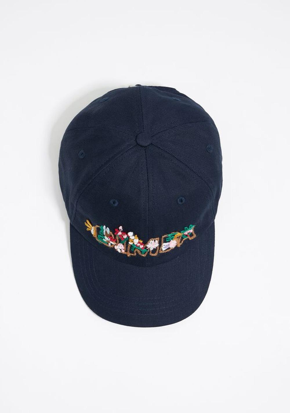 Gorra Algodón Flores Bordado Bimba y Lola