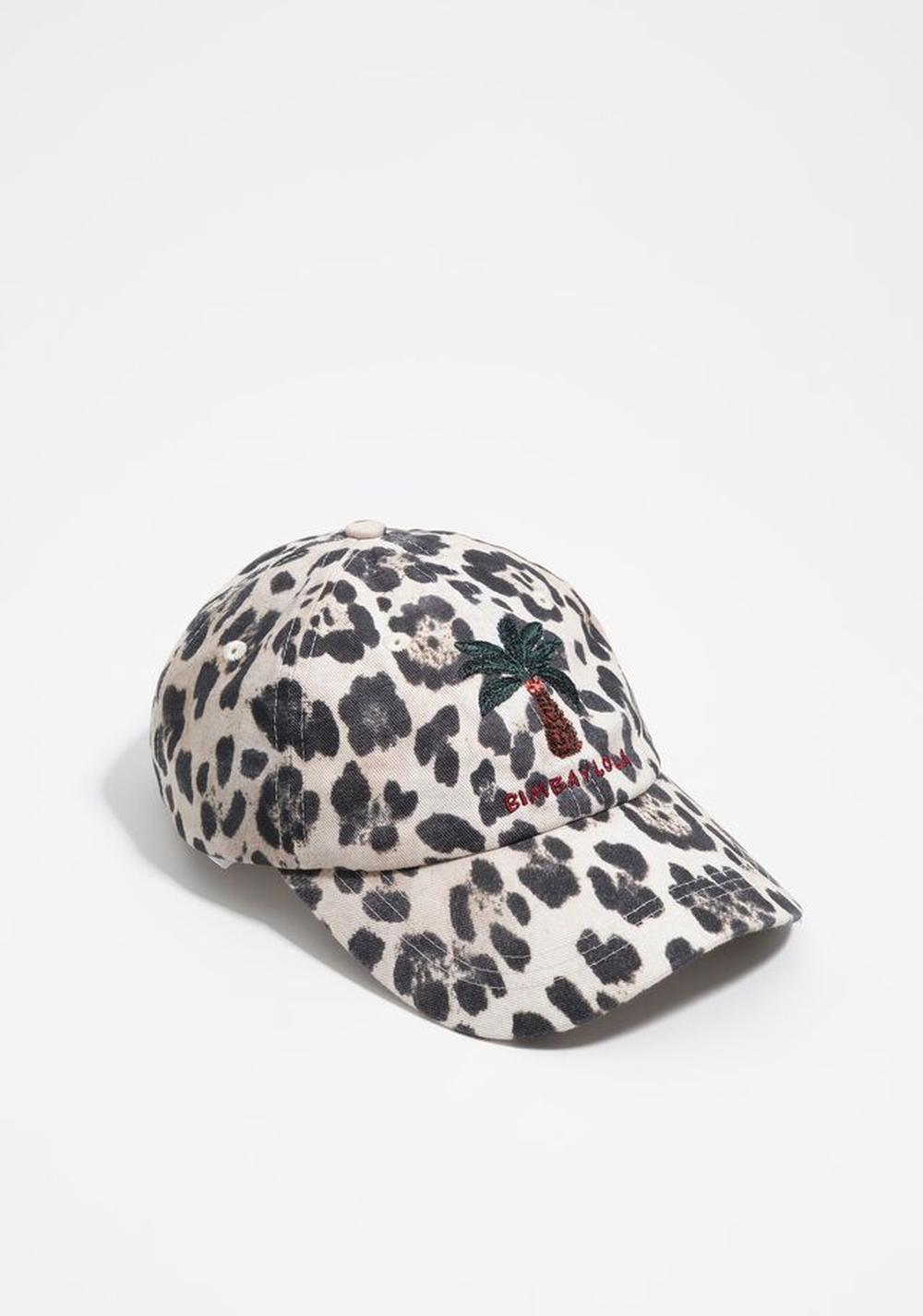 Gorra Algodón Lavada Animal Print Palmera Bimba y Lola