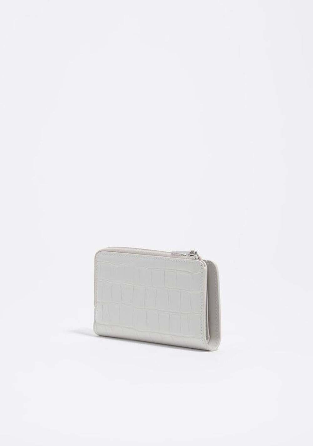 Monedero Efecto Piel Grabado Cocodrilo Bimba y Lola