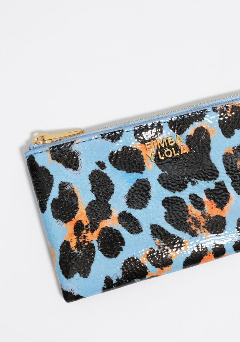 Monedero con Textura Animal Print Bimba y Lola