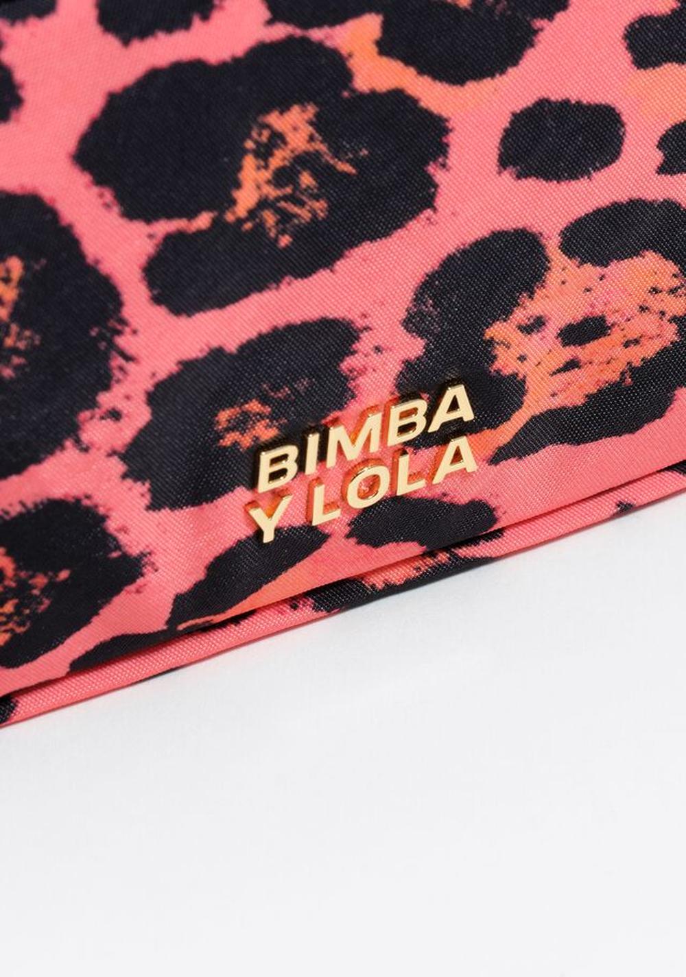 Neceser Doble Mediano Nylon Animal Print Bimba y Lola