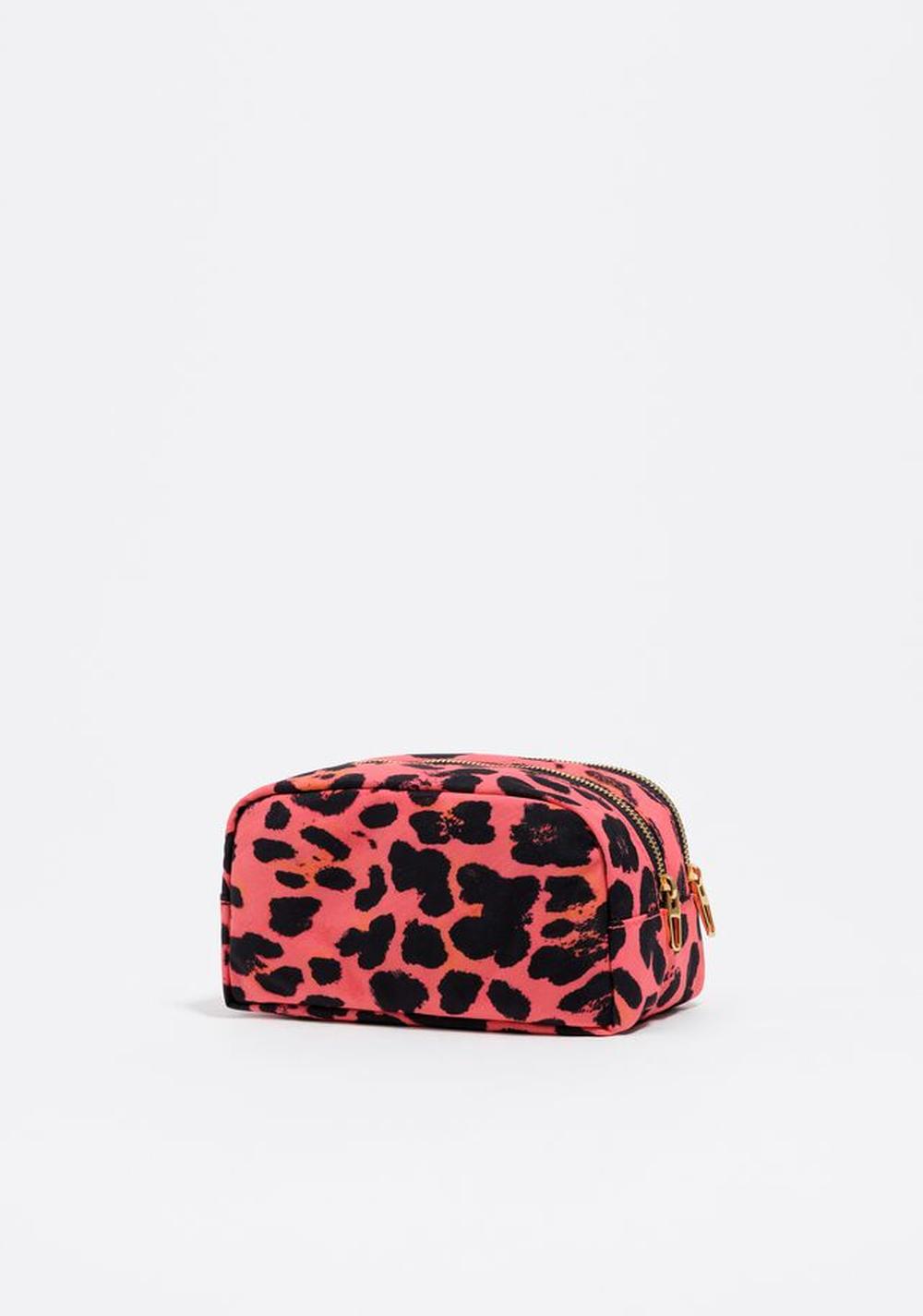 Neceser Doble Mediano Nylon Animal Print Bimba y Lola