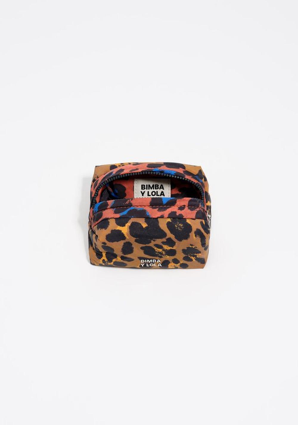 Neceser Pequeño Nylon Animal Print Teca Bimba y Lola