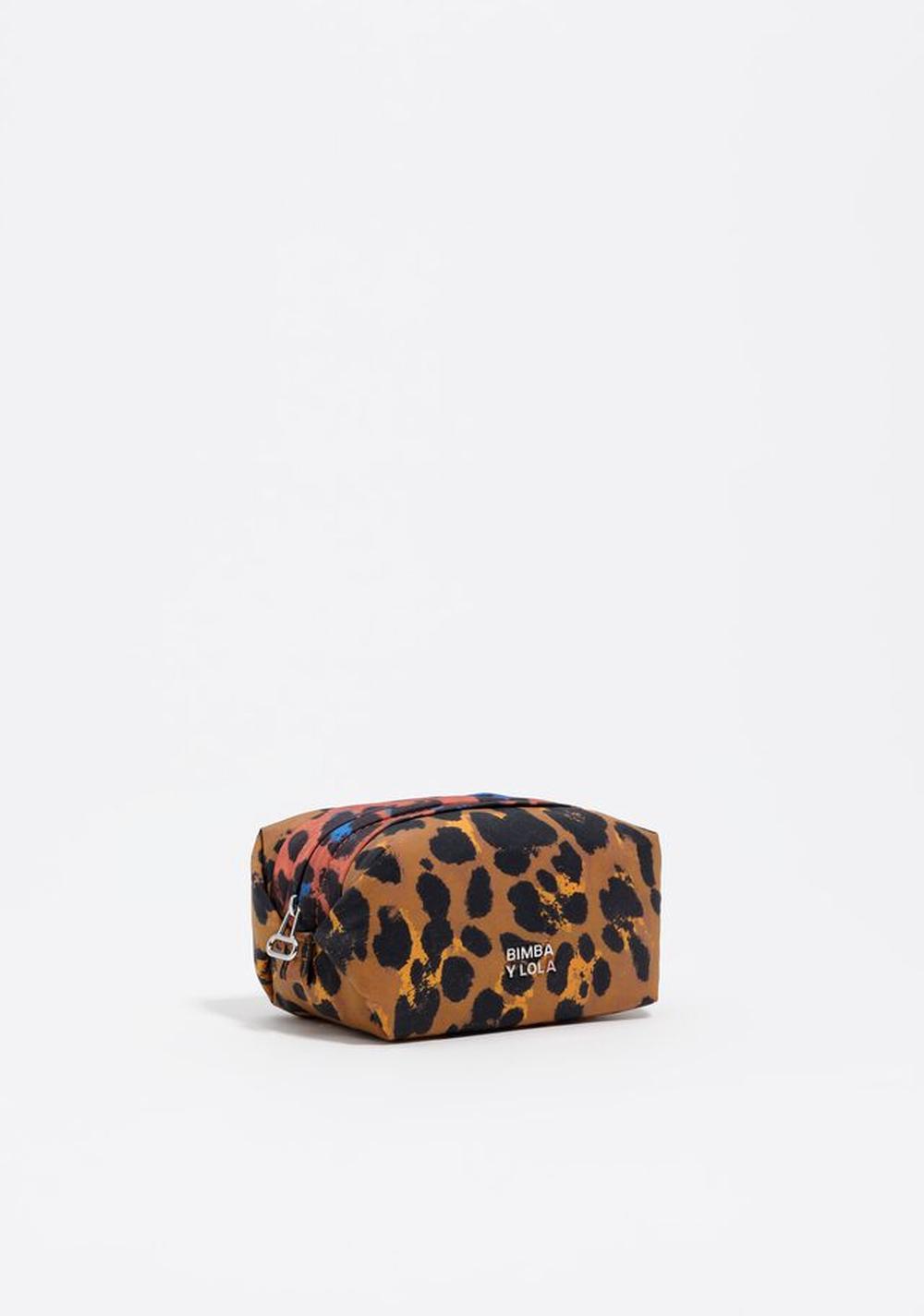 Neceser Pequeño Nylon Animal Print Teca Bimba y Lola