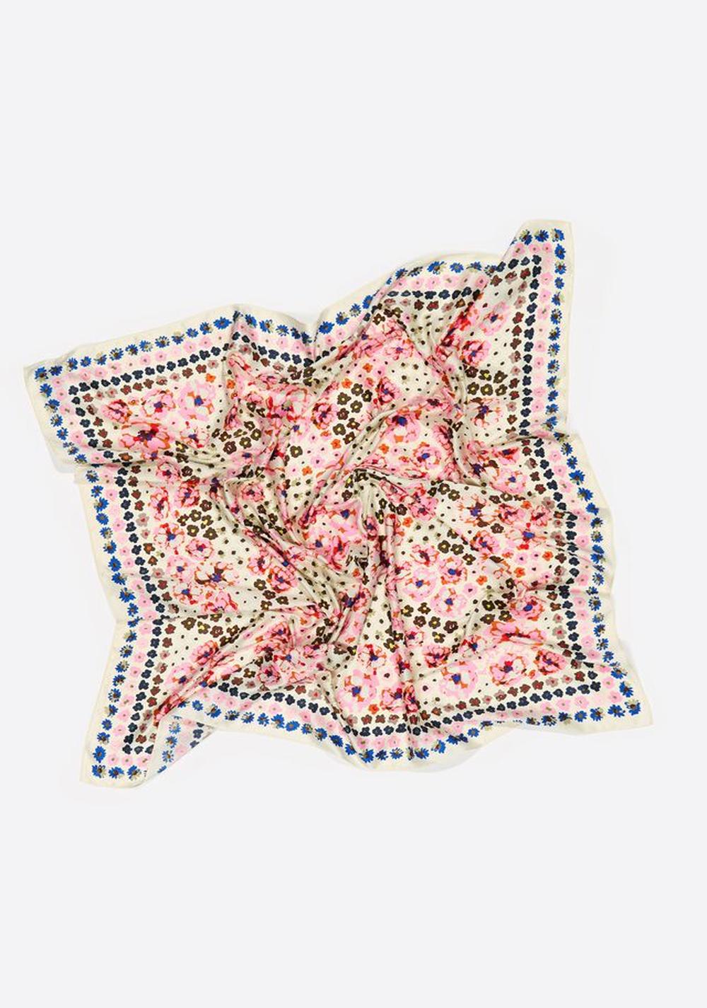 Pañuelo Flores Acuarela Roto Bimba y Lola