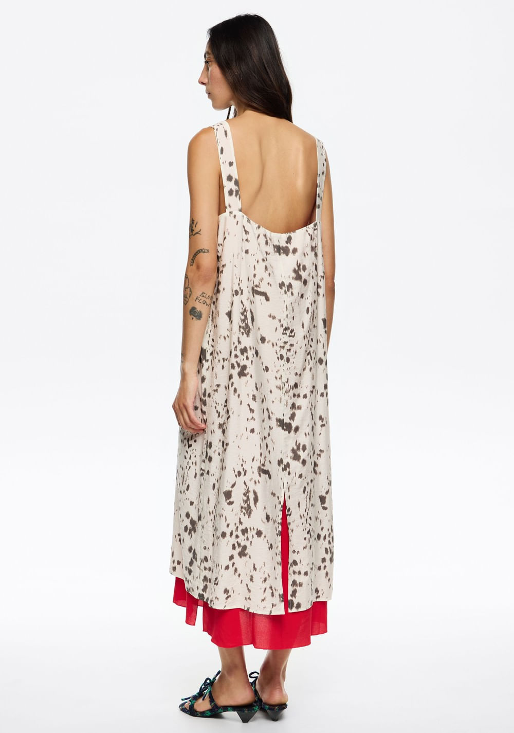 Vestido Recto Bajo Contraste Bimba y Lola