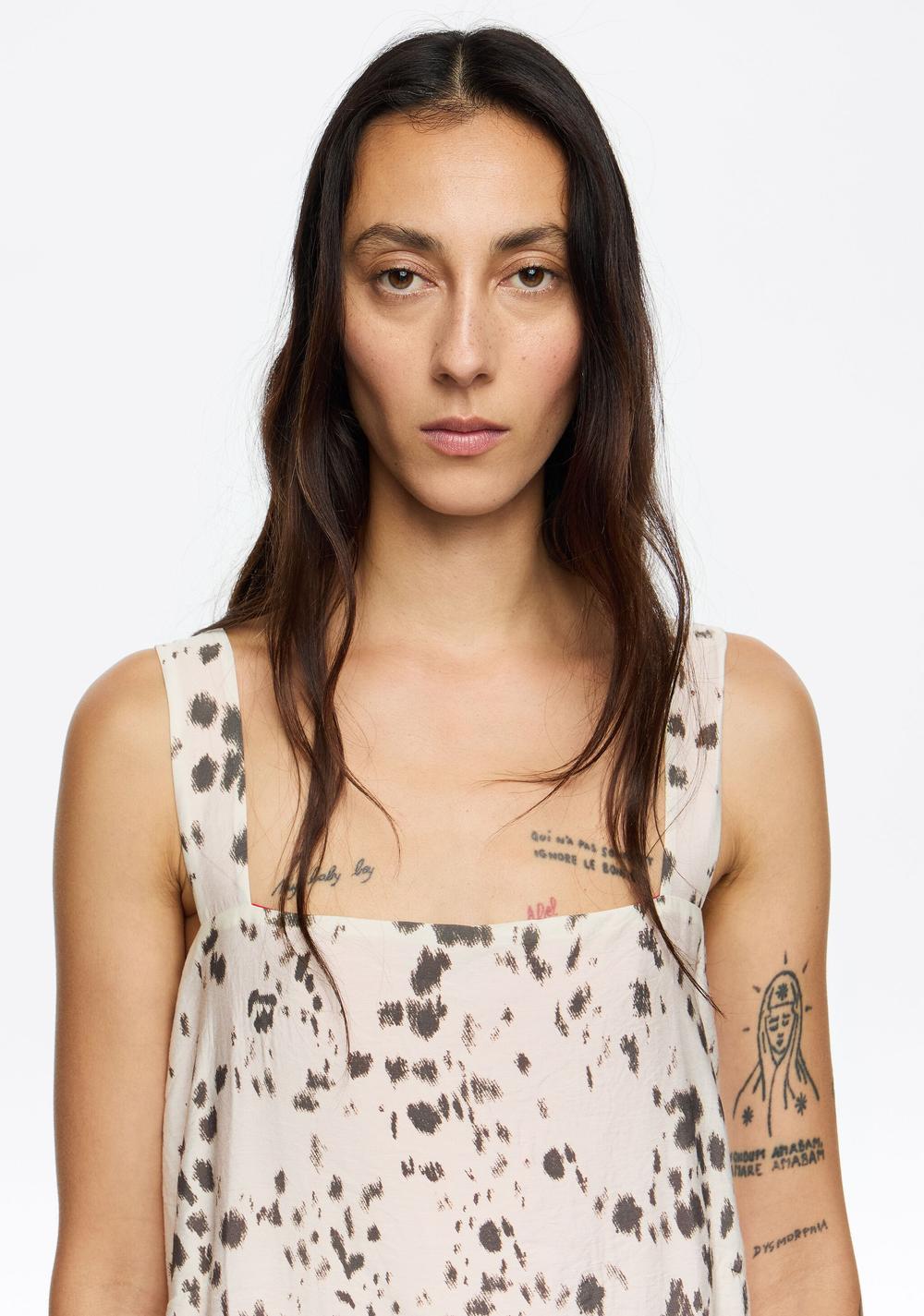 Vestido Recto Bajo Contraste Bimba y Lola