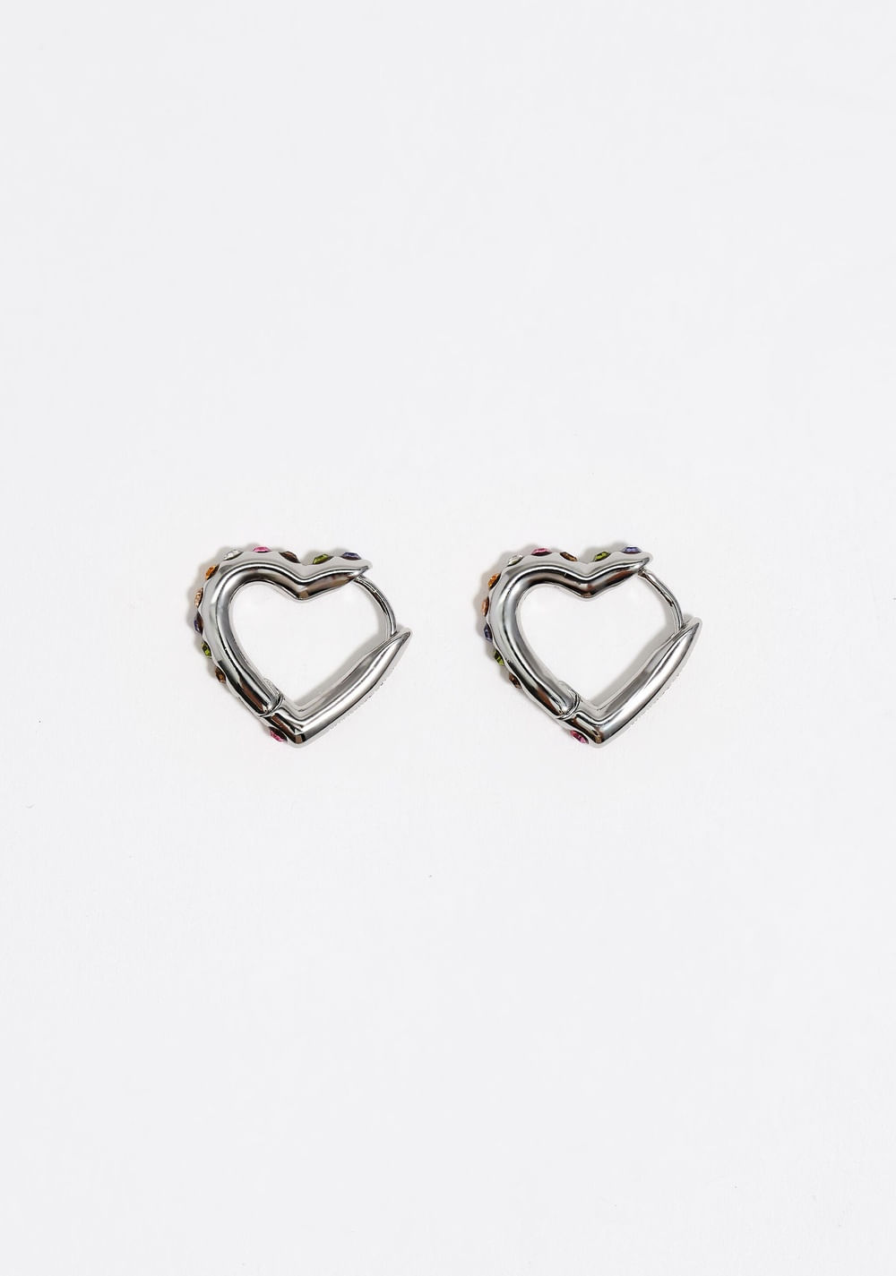 Zarcillos de Aro Corazón Cristales Bimba y Lola