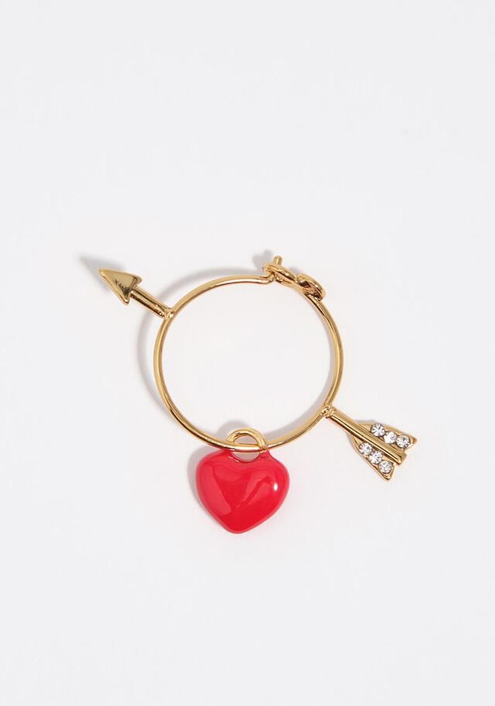 Zarcillos Aro con Forma de Corazón y Flechas Bimba y Lola