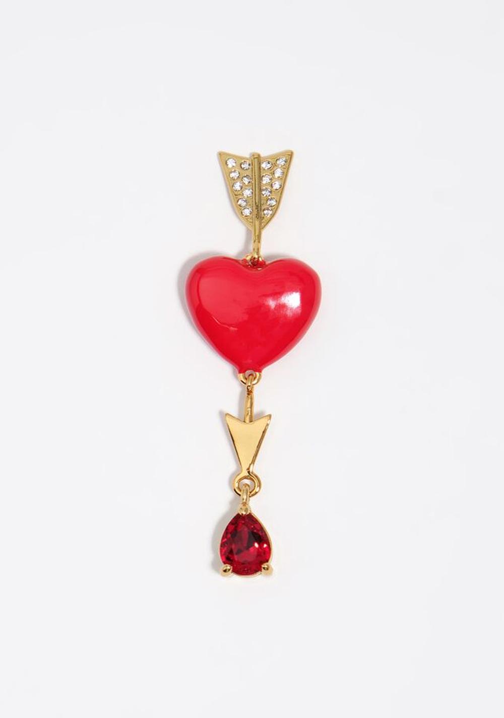 Zarcillos con Forma de Corazón y Flechas Bimba y Lola