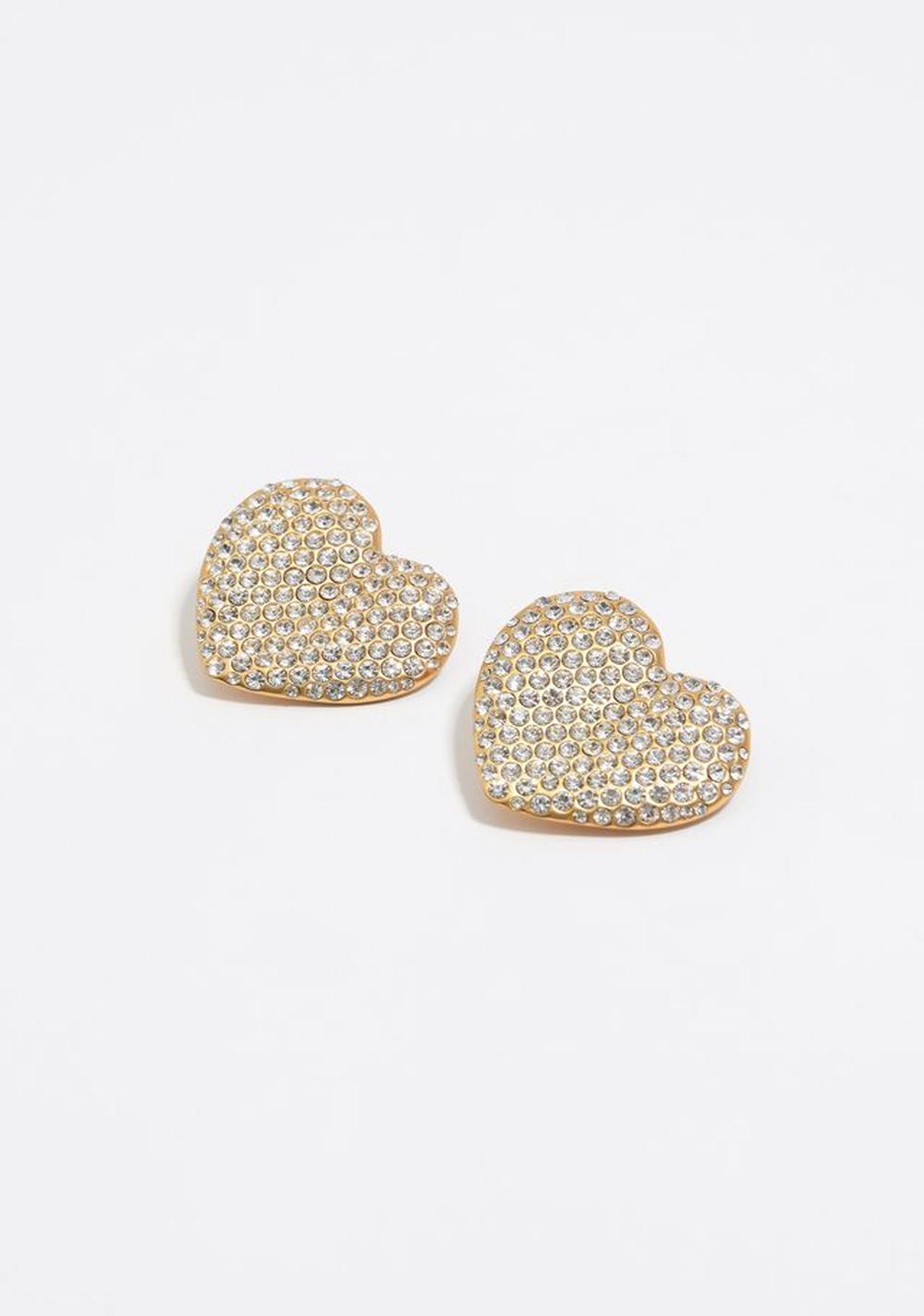 Zarcillos con Forma de Corazón Maxicristales Bimba y Lola
