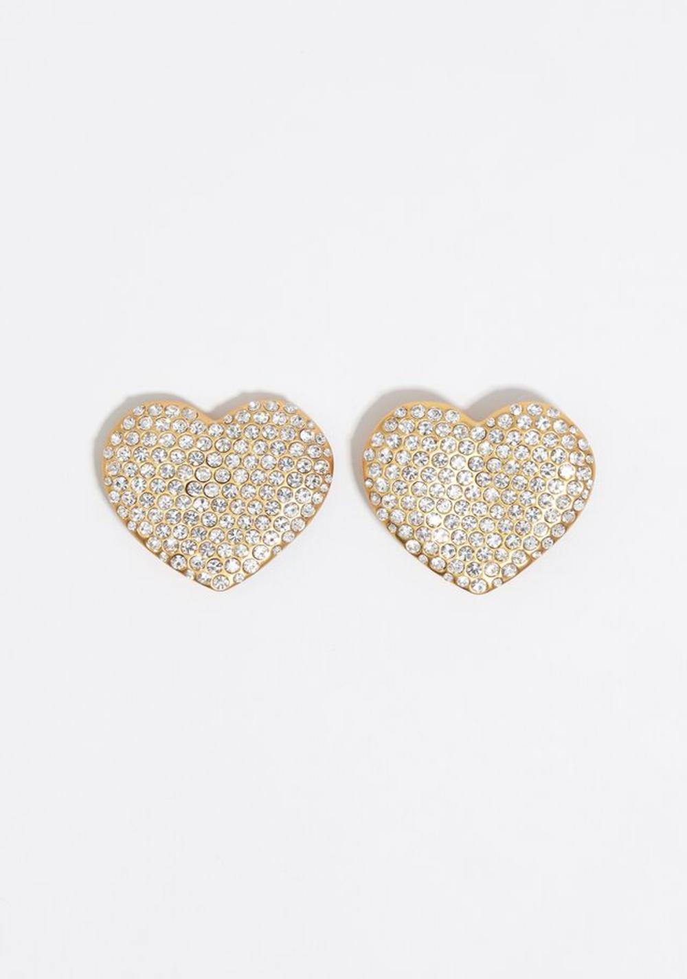 Zarcillos con Forma de Corazón Maxicristales Bimba y Lola
