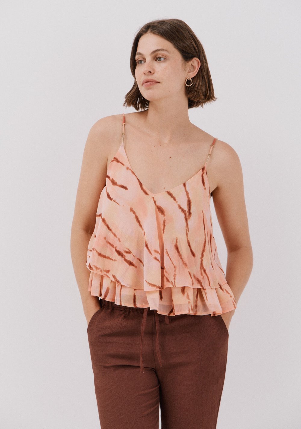 Blusa Estampada Fluida Cortefiel