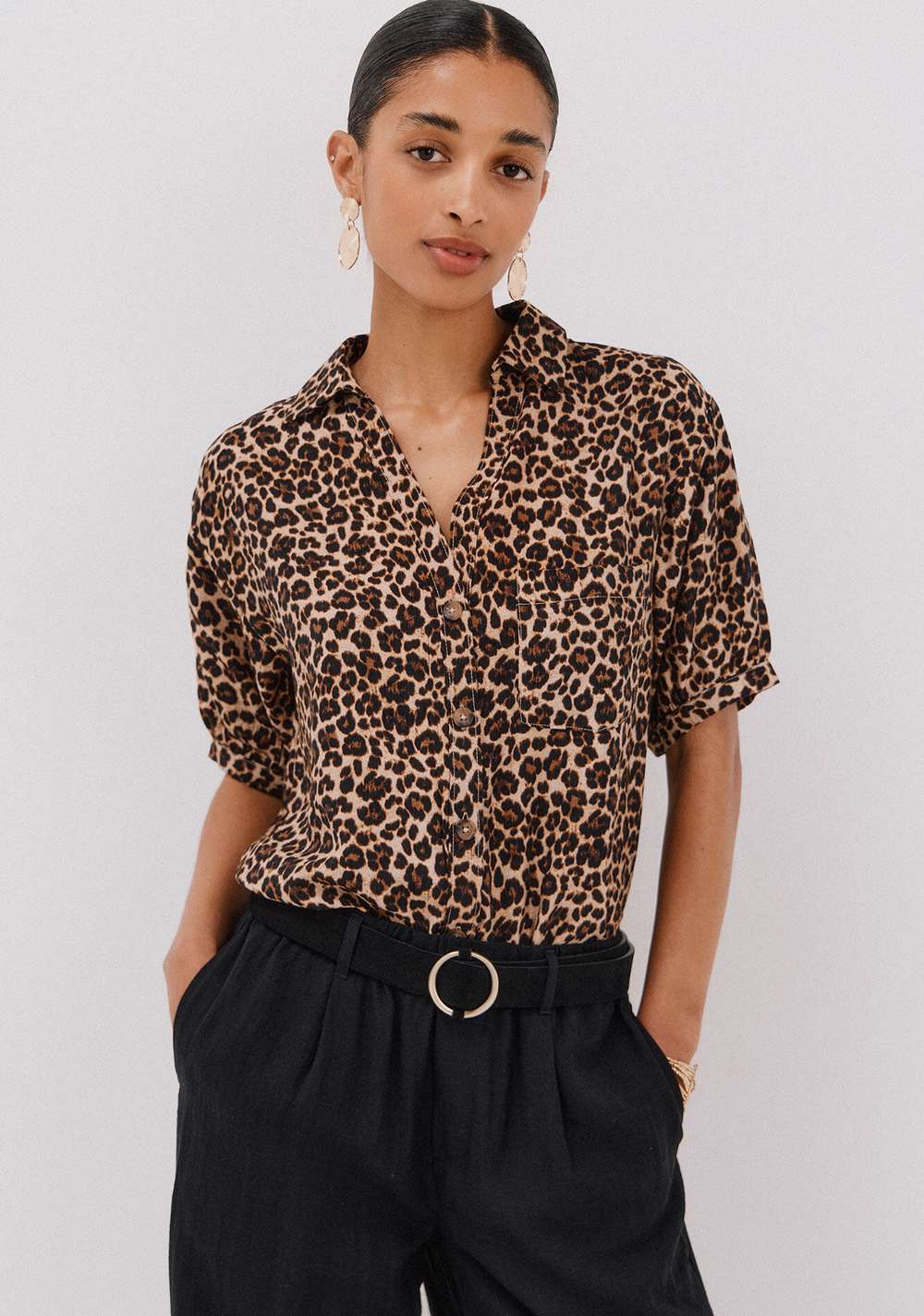 Camisa Estampado Animal Cortefiel