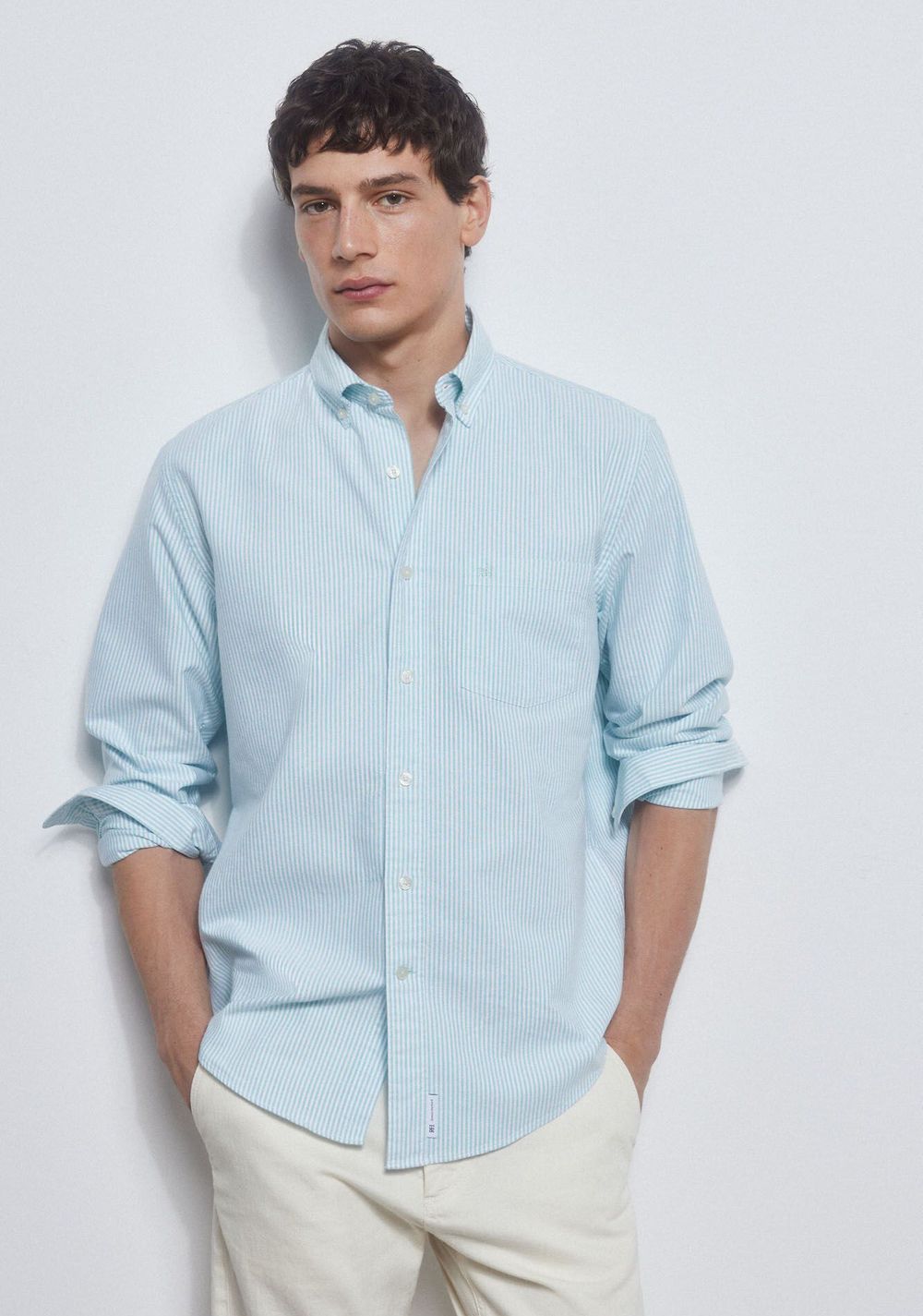 Camisa Iconic Oxford Rayas Cortefiel