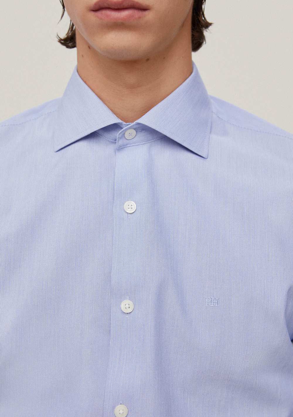 Camisa Manga Larga de Rayas Cortefiel 6