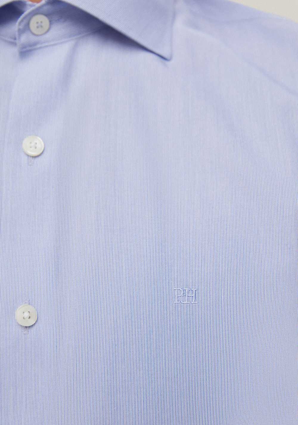 Camisa Manga Larga de Rayas Cortefiel 7