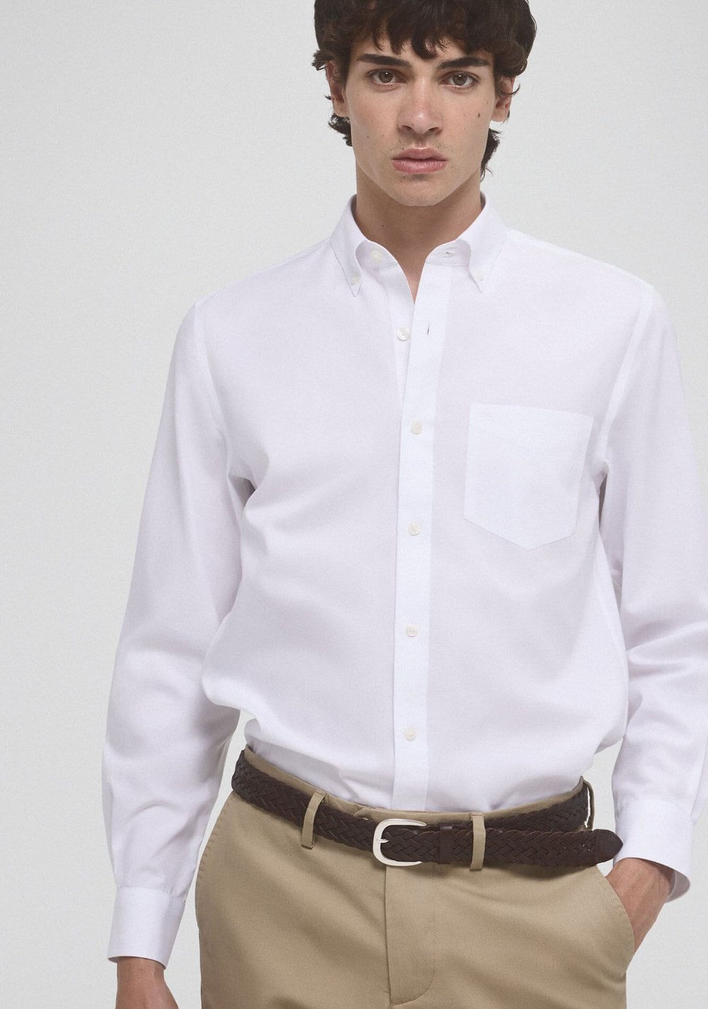 Camisa Non Iron + Antimanchas Lisa Cortefiel 8