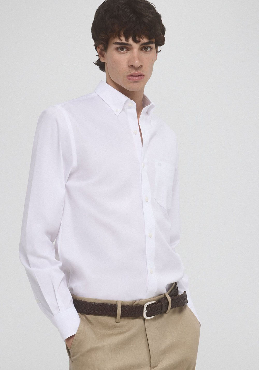 Camisa Non Iron + Antimanchas Lisa Cortefiel