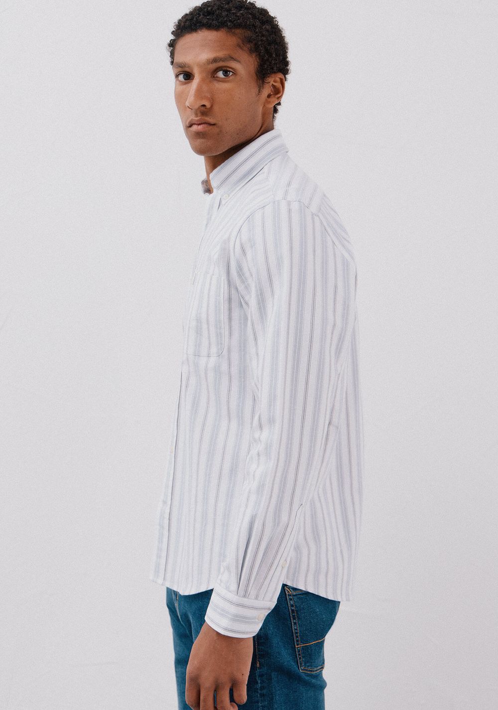 Camisa Oxford Rayas Cortefiel 3