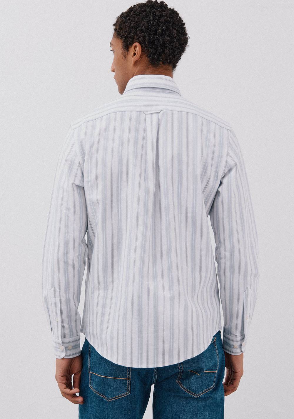 Camisa Oxford Rayas Cortefiel 4