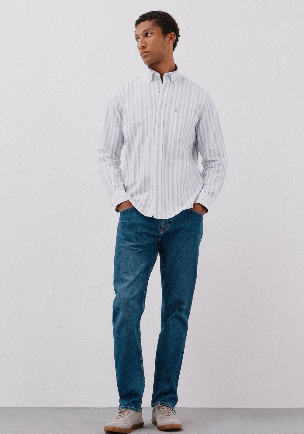 Camisa Oxford Rayas Cortefiel 6