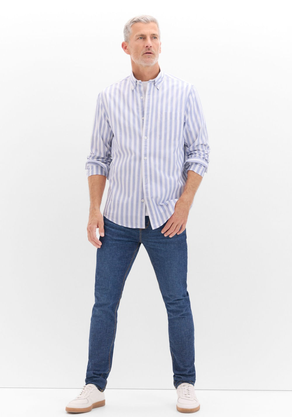 Camisa Popelín Rayas Cortefiel 4