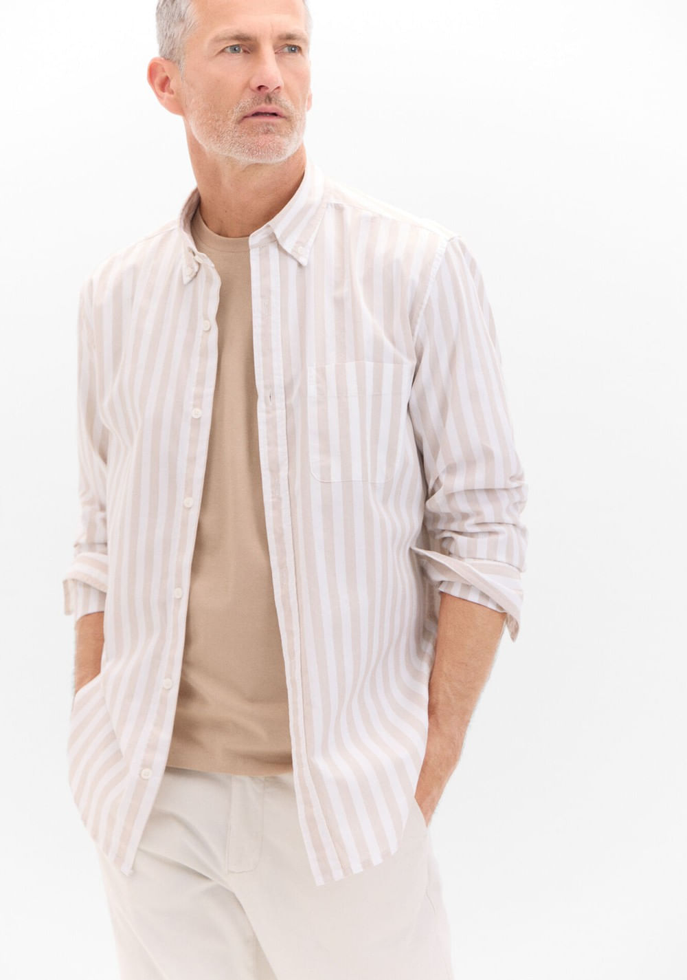 Camisa Popelín Rayas Cortefiel 2