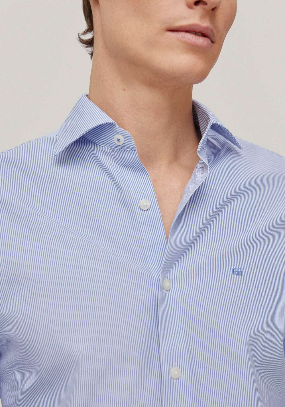 Camisa de Vestir Raya Fina Non Iron Cortefiel 3