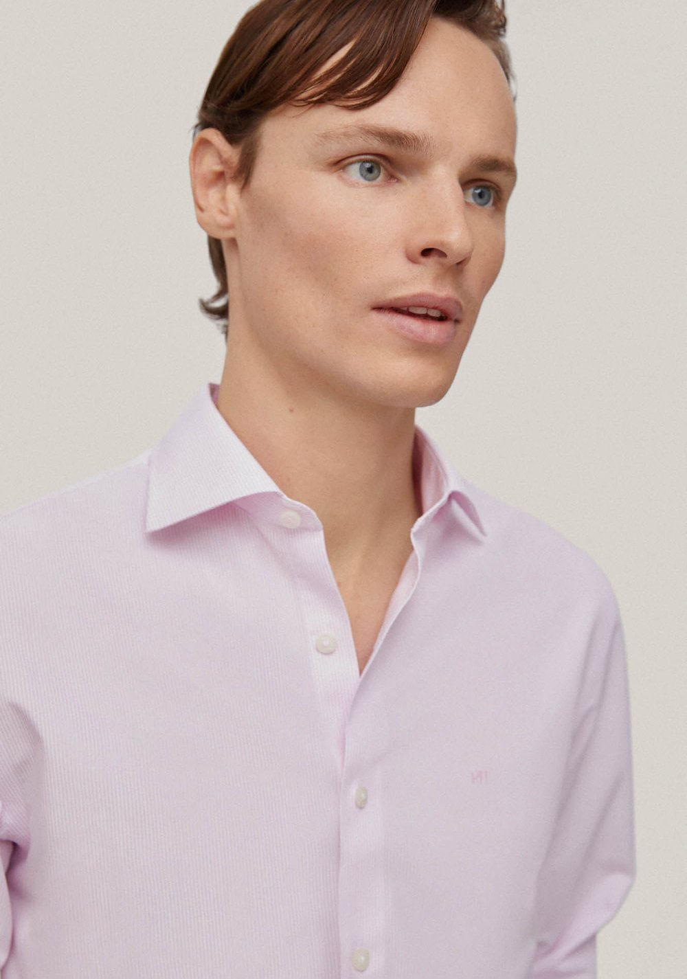 Camisa de Vestir Raya Fina Non Iron Cortefiel