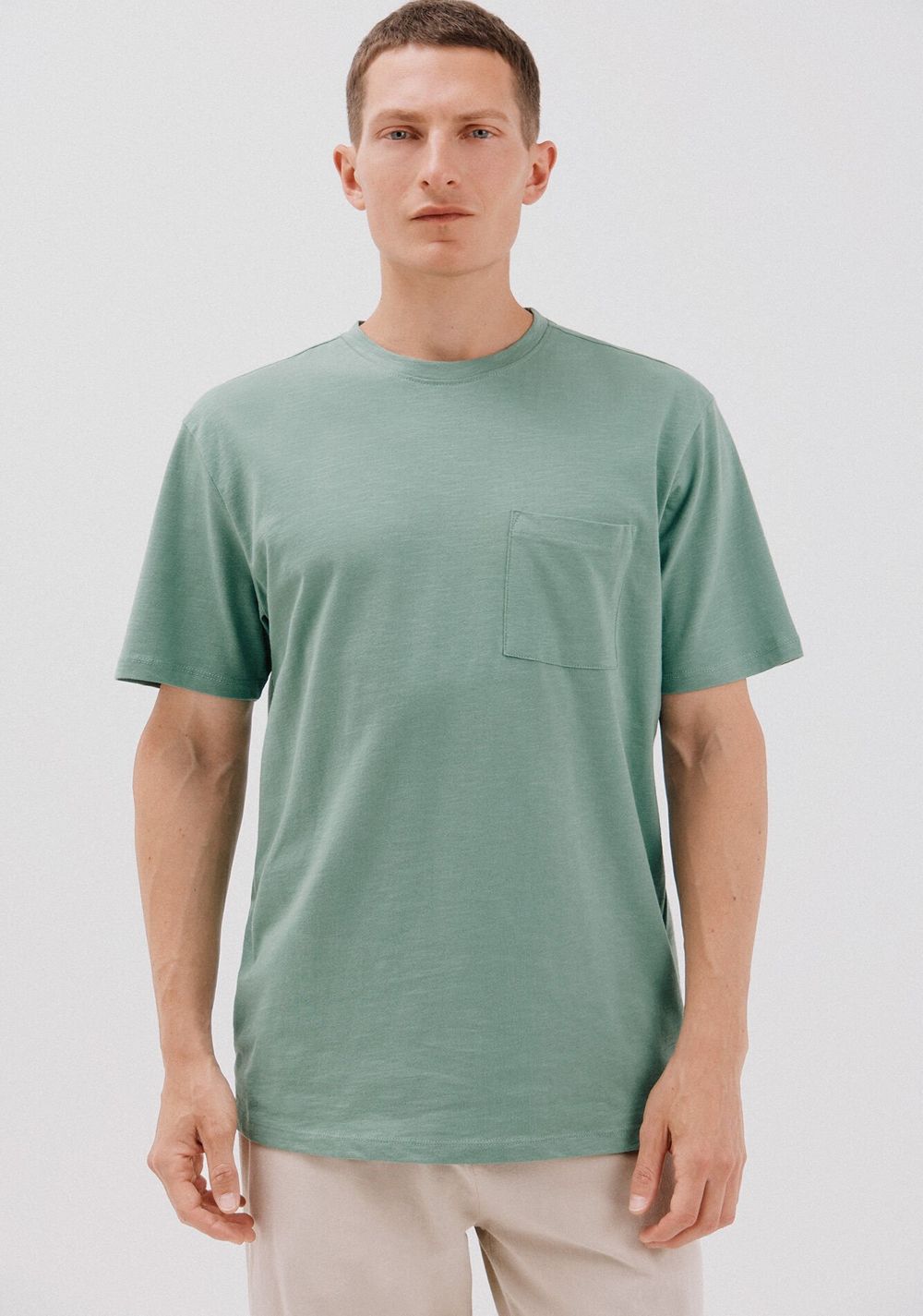 Camiseta Lisa Slub Cortefiel